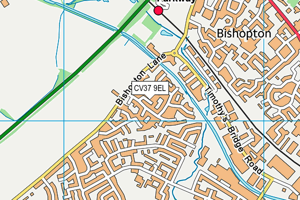 CV37 9EL map - OS VectorMap District (Ordnance Survey) CV37 9EL map - OS VectorMap District (Ordnance Survey)