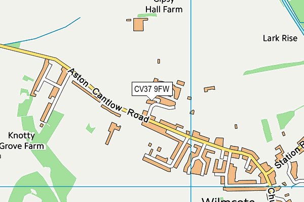 CV37 9FW map - OS VectorMap District (Ordnance Survey) CV37 9FW map - OS VectorMap District (Ordnance Survey)