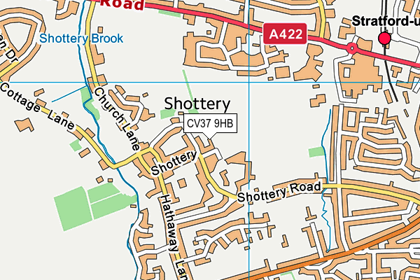 CV37 9HB map - OS VectorMap District (Ordnance Survey) CV37 9HB map - OS VectorMap District (Ordnance Survey)