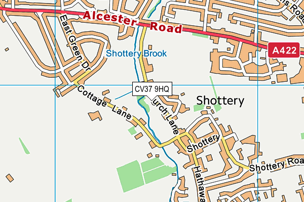 CV37 9HQ map - OS VectorMap District (Ordnance Survey) CV37 9HQ map - OS VectorMap District (Ordnance Survey)