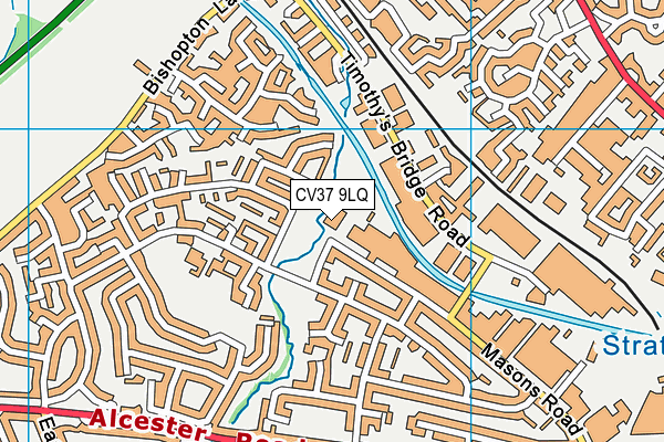 CV37 9LQ map - OS VectorMap District (Ordnance Survey) CV37 9LQ map - OS VectorMap District (Ordnance Survey)