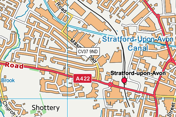 CV37 9ND map - OS VectorMap District (Ordnance Survey) CV37 9ND map - OS VectorMap District (Ordnance Survey)
