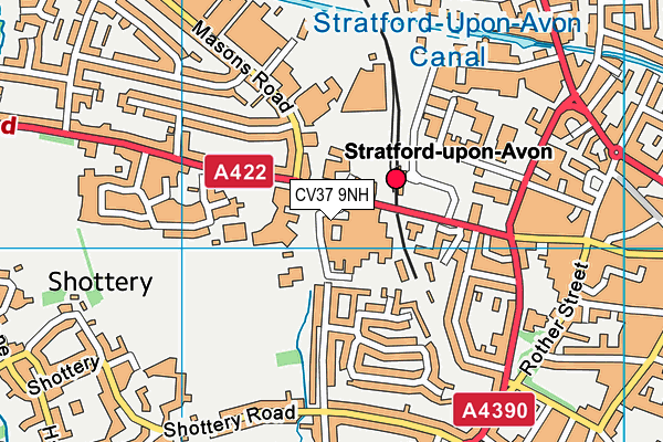 CV37 9NH map - OS VectorMap District (Ordnance Survey) CV37 9NH map - OS VectorMap District (Ordnance Survey)