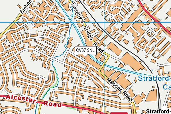 CV37 9NL map - OS VectorMap District (Ordnance Survey) CV37 9NL map - OS VectorMap District (Ordnance Survey)