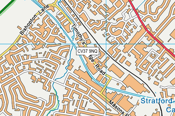 CV37 9NQ map - OS VectorMap District (Ordnance Survey) CV37 9NQ map - OS VectorMap District (Ordnance Survey)