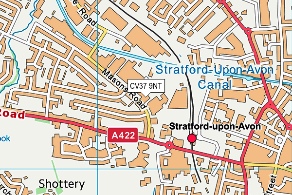 CV37 9NT map - OS VectorMap District (Ordnance Survey) CV37 9NT map - OS VectorMap District (Ordnance Survey)