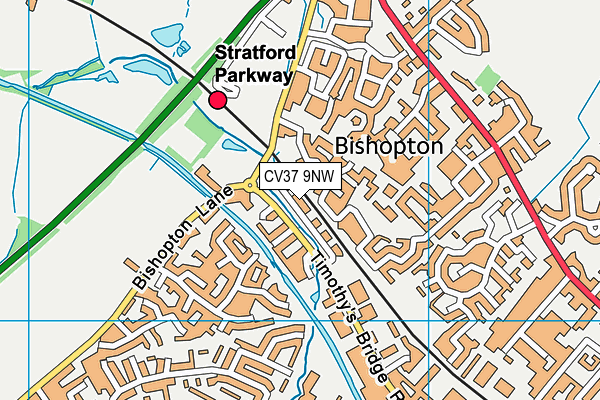 CV37 9NW map - OS VectorMap District (Ordnance Survey) CV37 9NW map - OS VectorMap District (Ordnance Survey)