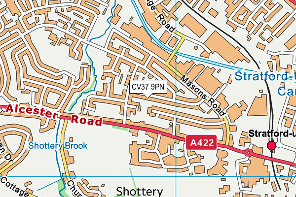 CV37 9PN map - OS VectorMap District (Ordnance Survey) CV37 9PN map - OS VectorMap District (Ordnance Survey)