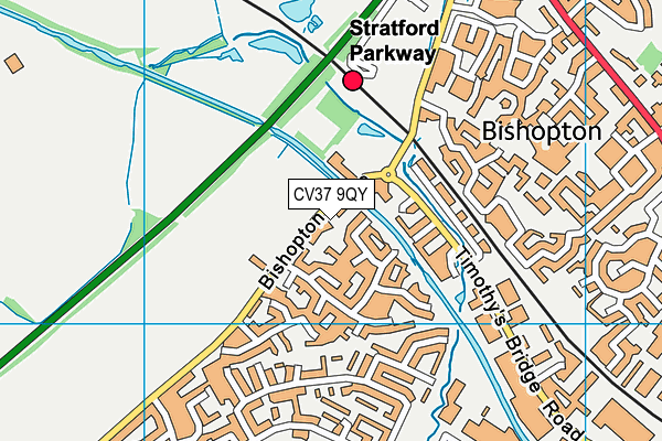 CV37 9QY map - OS VectorMap District (Ordnance Survey) CV37 9QY map - OS VectorMap District (Ordnance Survey)