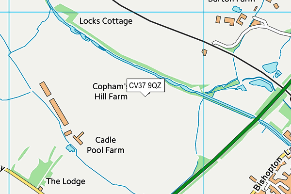 CV37 9QZ map - OS VectorMap District (Ordnance Survey) CV37 9QZ map - OS VectorMap District (Ordnance Survey)
