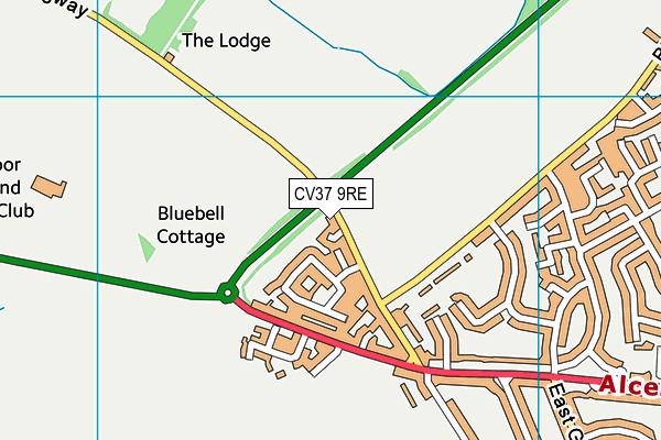 CV37 9RE map - OS VectorMap District (Ordnance Survey) CV37 9RE map - OS VectorMap District (Ordnance Survey)