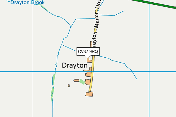 CV37 9RQ map - OS VectorMap District (Ordnance Survey) CV37 9RQ map - OS VectorMap District (Ordnance Survey)