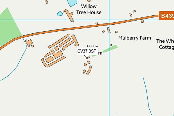 CV37 9ST map - OS VectorMap District (Ordnance Survey) CV37 9ST map - OS VectorMap District (Ordnance Survey)