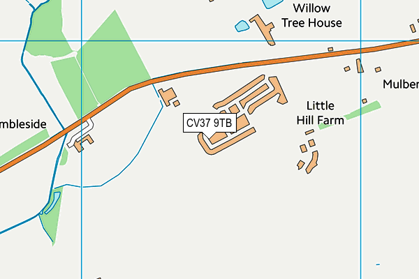CV37 9TB map - OS VectorMap District (Ordnance Survey) CV37 9TB map - OS VectorMap District (Ordnance Survey)