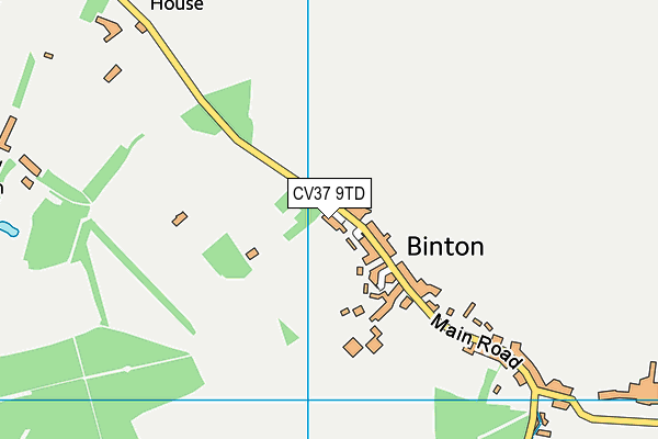 CV37 9TD map - OS VectorMap District (Ordnance Survey) CV37 9TD map - OS VectorMap District (Ordnance Survey)