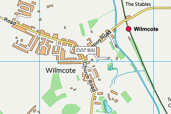 CV37 9UU map - OS VectorMap District (Ordnance Survey) CV37 9UU map - OS VectorMap District (Ordnance Survey)