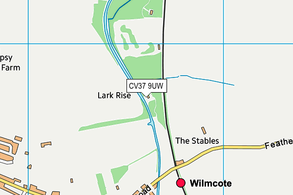 CV37 9UW map - OS VectorMap District (Ordnance Survey) CV37 9UW map - OS VectorMap District (Ordnance Survey)