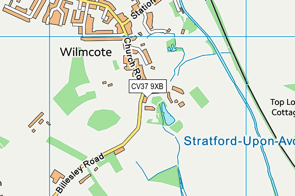 CV37 9XB map - OS VectorMap District (Ordnance Survey) CV37 9XB map - OS VectorMap District (Ordnance Survey)