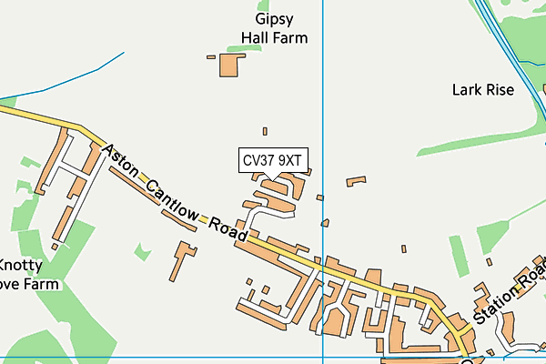 CV37 9XT map - OS VectorMap District (Ordnance Survey) CV37 9XT map - OS VectorMap District (Ordnance Survey)