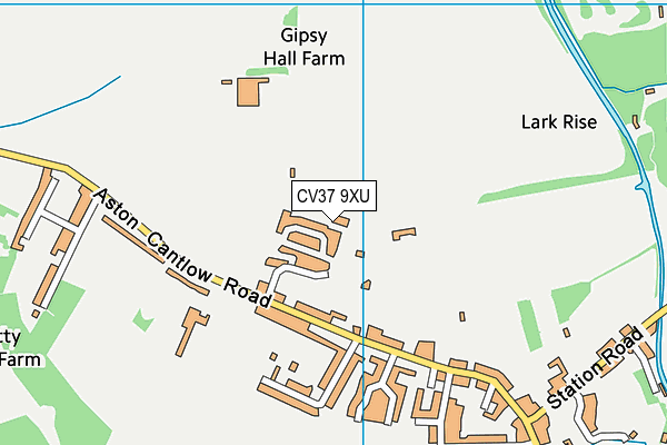 CV37 9XU map - OS VectorMap District (Ordnance Survey) CV37 9XU map - OS VectorMap District (Ordnance Survey)