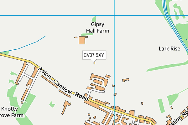 CV37 9XY map - OS VectorMap District (Ordnance Survey) CV37 9XY map - OS VectorMap District (Ordnance Survey)