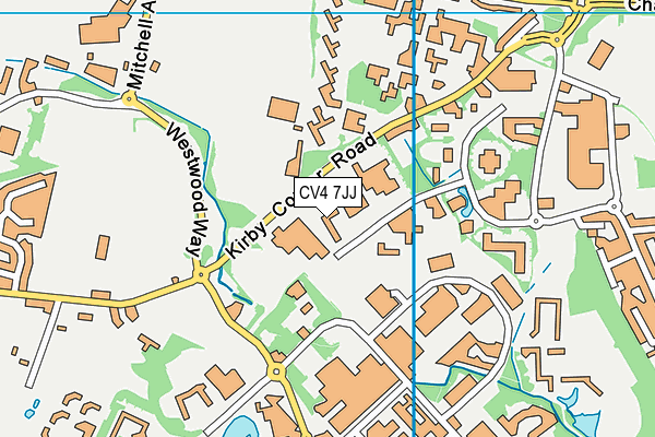 CV4 7JJ map - OS VectorMap District (Ordnance Survey) CV4 7JJ map - OS VectorMap District (Ordnance Survey)