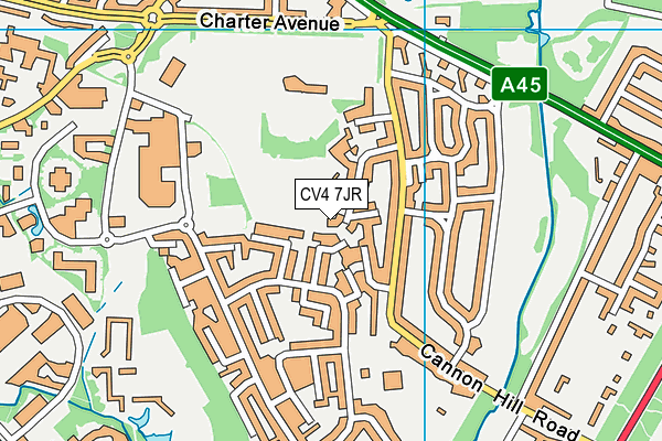 CV4 7JR map - OS VectorMap District (Ordnance Survey) CV4 7JR map - OS VectorMap District (Ordnance Survey)