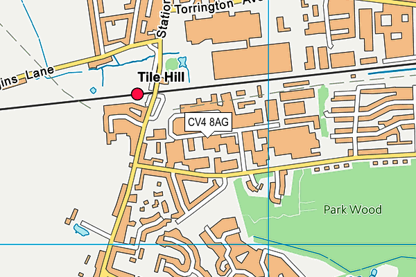 CV4 8AG map - OS VectorMap District (Ordnance Survey) CV4 8AG map - OS VectorMap District (Ordnance Survey)
