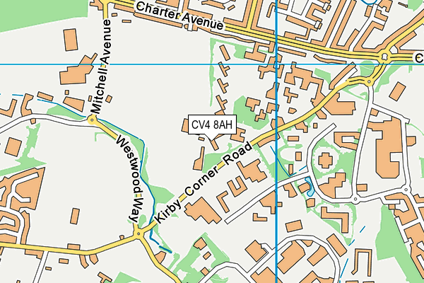 CV4 8AH map - OS VectorMap District (Ordnance Survey) CV4 8AH map - OS VectorMap District (Ordnance Survey)