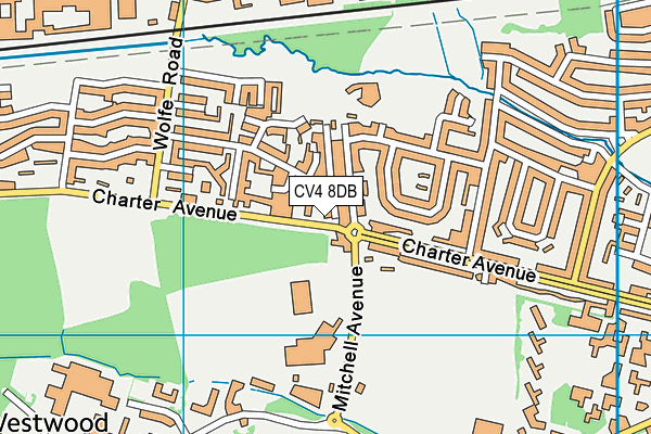 CV4 8DB map - OS VectorMap District (Ordnance Survey) CV4 8DB map - OS VectorMap District (Ordnance Survey)