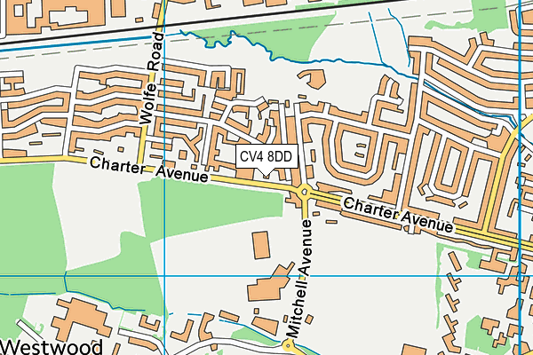 CV4 8DD map - OS VectorMap District (Ordnance Survey) CV4 8DD map - OS VectorMap District (Ordnance Survey)