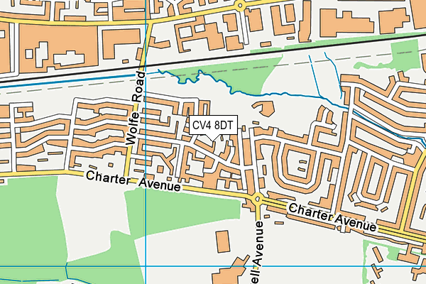 CV4 8DT map - OS VectorMap District (Ordnance Survey) CV4 8DT map - OS VectorMap District (Ordnance Survey)