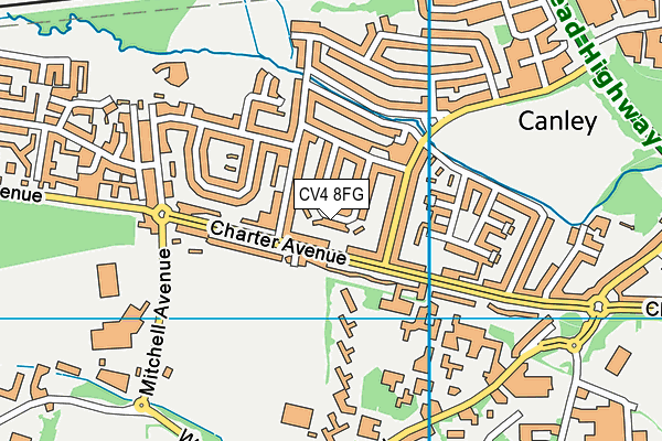 CV4 8FG map - OS VectorMap District (Ordnance Survey) CV4 8FG map - OS VectorMap District (Ordnance Survey)
