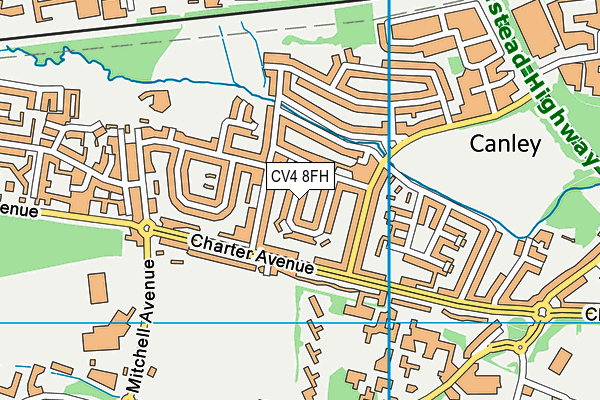 CV4 8FH map - OS VectorMap District (Ordnance Survey) CV4 8FH map - OS VectorMap District (Ordnance Survey)