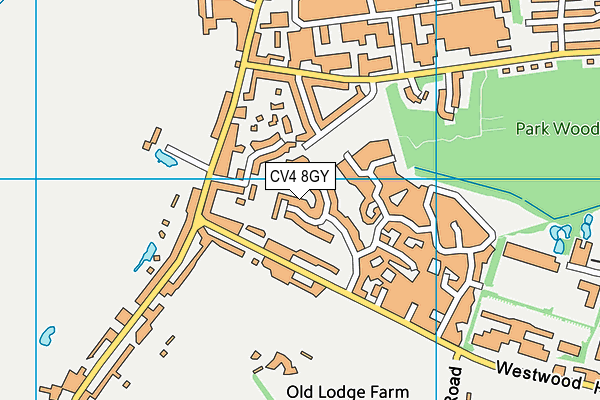 CV4 8GY map - OS VectorMap District (Ordnance Survey) CV4 8GY map - OS VectorMap District (Ordnance Survey)