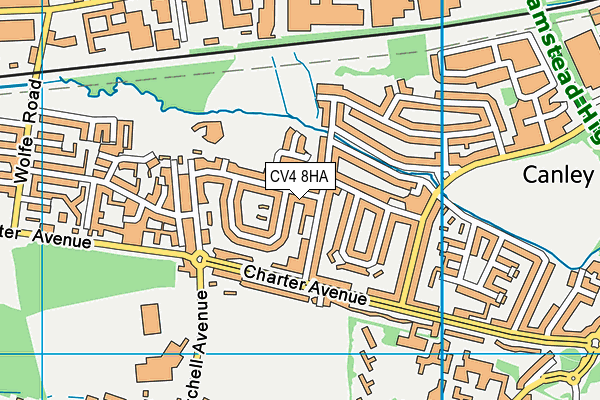 CV4 8HA map - OS VectorMap District (Ordnance Survey) CV4 8HA map - OS VectorMap District (Ordnance Survey)