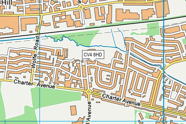 CV4 8HD map - OS VectorMap District (Ordnance Survey) CV4 8HD map - OS VectorMap District (Ordnance Survey)
