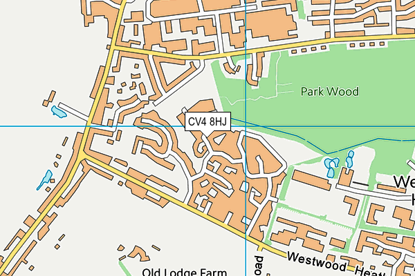 CV4 8HJ map - OS VectorMap District (Ordnance Survey) CV4 8HJ map - OS VectorMap District (Ordnance Survey)