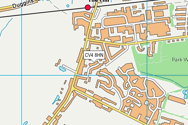 CV4 8HN map - OS VectorMap District (Ordnance Survey) CV4 8HN map - OS VectorMap District (Ordnance Survey)