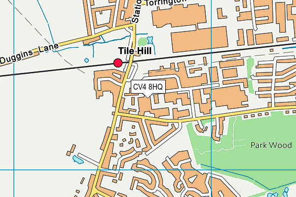 CV4 8HQ map - OS VectorMap District (Ordnance Survey) CV4 8HQ map - OS VectorMap District (Ordnance Survey)