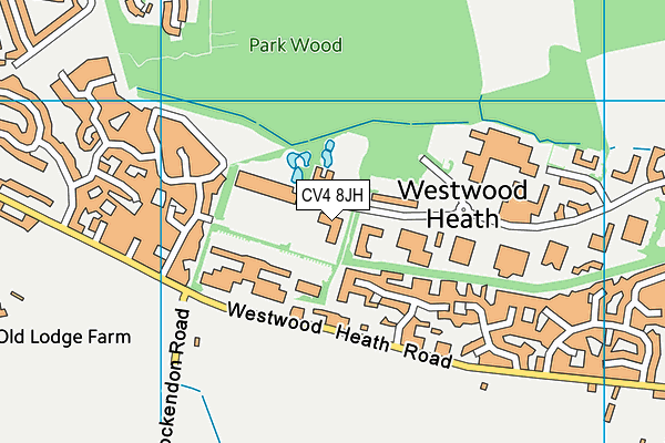 CV4 8JH map - OS VectorMap District (Ordnance Survey) CV4 8JH map - OS VectorMap District (Ordnance Survey)