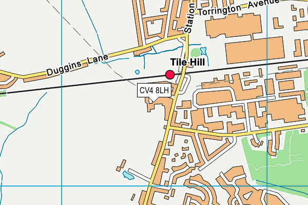 CV4 8LH map - OS VectorMap District (Ordnance Survey) CV4 8LH map - OS VectorMap District (Ordnance Survey)