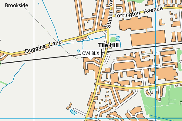 CV4 8LX map - OS VectorMap District (Ordnance Survey) CV4 8LX map - OS VectorMap District (Ordnance Survey)