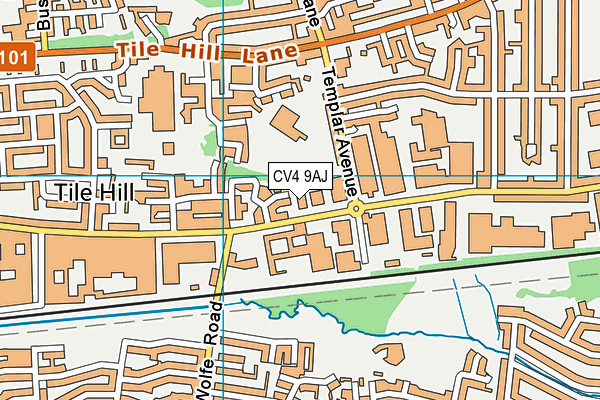 CV4 9AJ map - OS VectorMap District (Ordnance Survey) CV4 9AJ map - OS VectorMap District (Ordnance Survey)