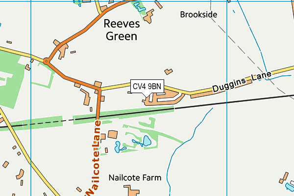 CV4 9BN map - OS VectorMap District (Ordnance Survey) CV4 9BN map - OS VectorMap District (Ordnance Survey)