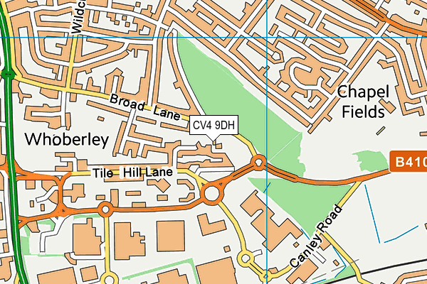 CV4 9DH map - OS VectorMap District (Ordnance Survey) CV4 9DH map - OS VectorMap District (Ordnance Survey)
