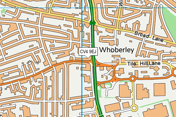 CV4 9EJ map - OS VectorMap District (Ordnance Survey) CV4 9EJ map - OS VectorMap District (Ordnance Survey)
