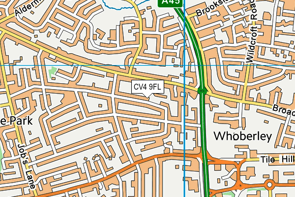CV4 9FL map - OS VectorMap District (Ordnance Survey) CV4 9FL map - OS VectorMap District (Ordnance Survey)