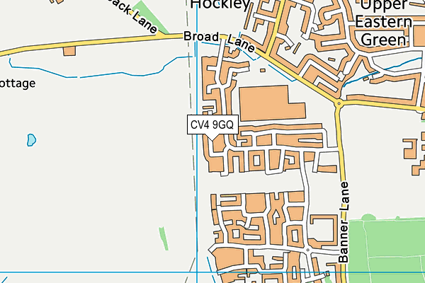 CV4 9GQ map - OS VectorMap District (Ordnance Survey) CV4 9GQ map - OS VectorMap District (Ordnance Survey)