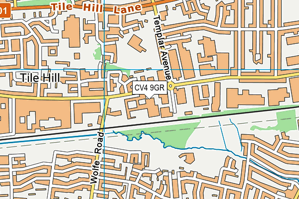 CV4 9GR map - OS VectorMap District (Ordnance Survey) CV4 9GR map - OS VectorMap District (Ordnance Survey)
